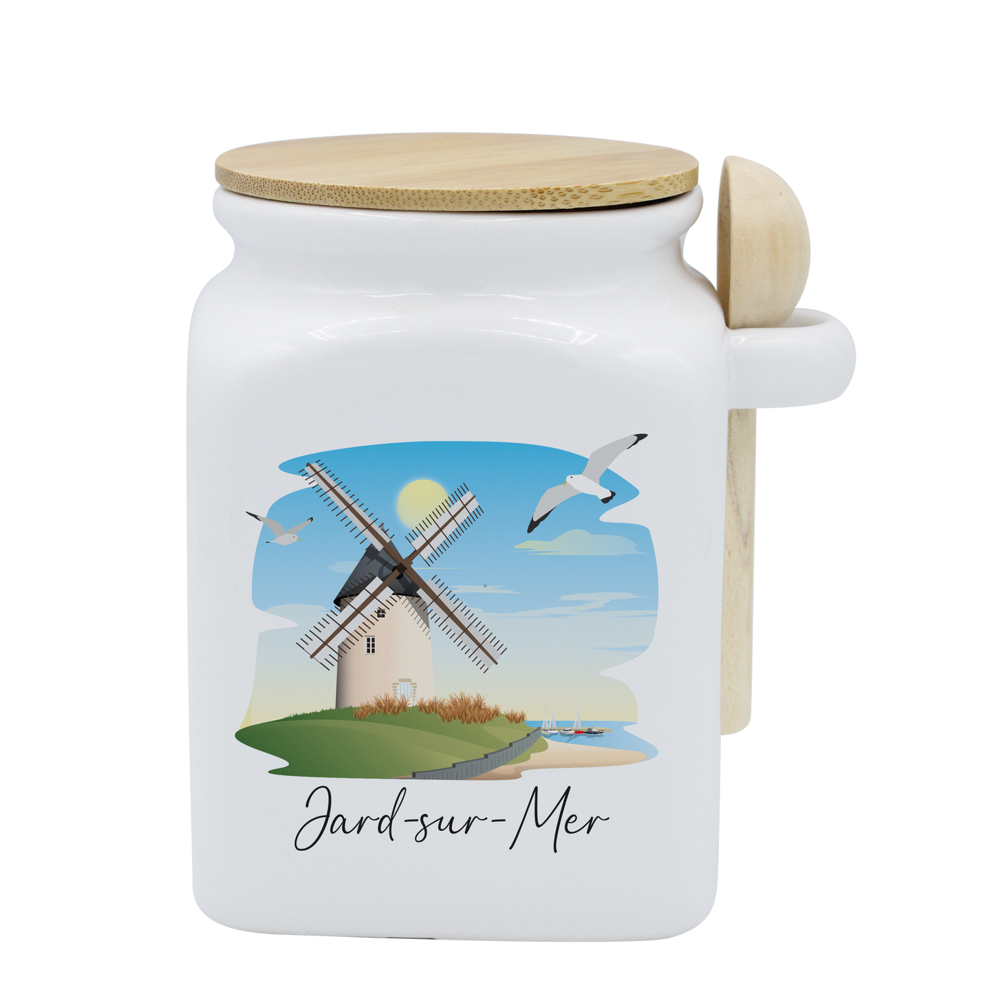 POT BLANC MM COUV. BAMBOO+CUIL. BOIS-JAMEMFD