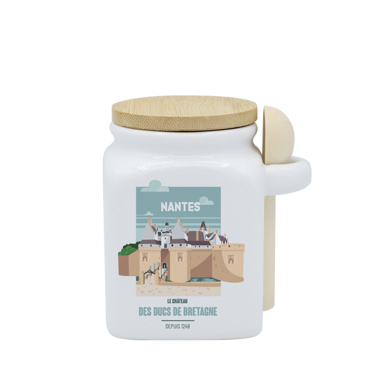 POT BLANC PM COUV. BAMBOO+CUIL. BOIS-NTECHATO