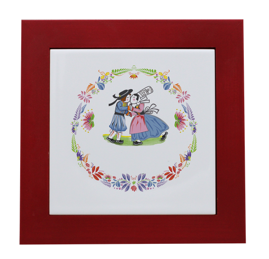 ENTOURAGE BOIS ROUGE-CARREAU FAIENCE 15x15 NU-BTNER