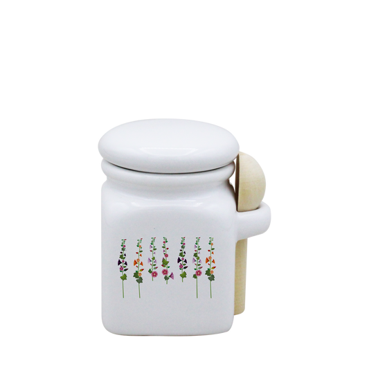 POT BLANC MINI COUV. BLANC+CUIL. BOIS-ROTRE