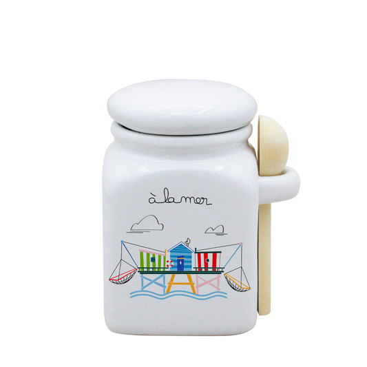 POT BLANC PM COUV. BLANC+CUIL. BOIS-A LA MER CARRELET