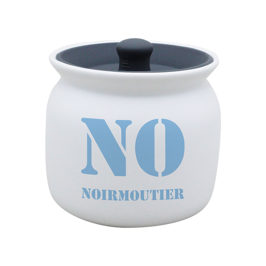 POT BLANC GM COUV. SILICONE GRIS -NOIRNOT