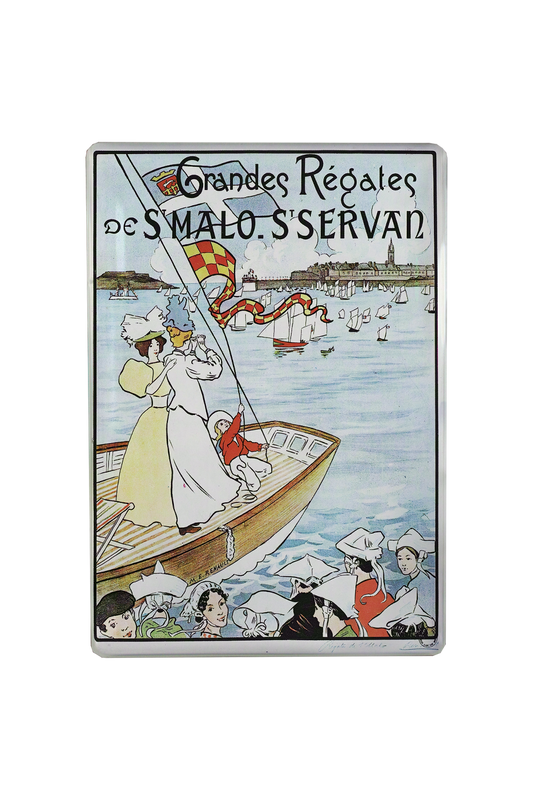 MAGNET ST MALO FEMMES ET BATEAUX