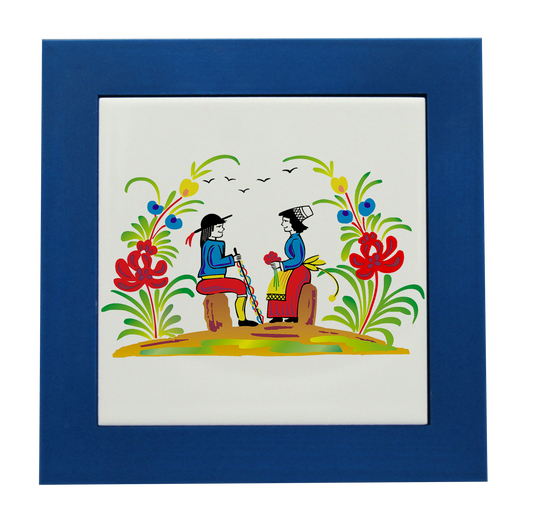 ENTOURAGE BOIS CYAN-CARREAU FAIENCE 15x15 NU-RETRO