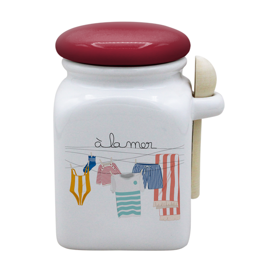 POT BLANC MM COUV. ROUGE+CUIL. BOIS-TRILINGE