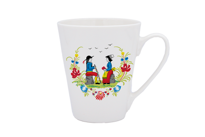 MUG CONIQUE BLANC-RETRO