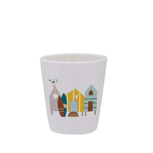 TASSE ESPRESSO BLANCHE S/ANSE-CABINES ET SURF LA PETITE EMI