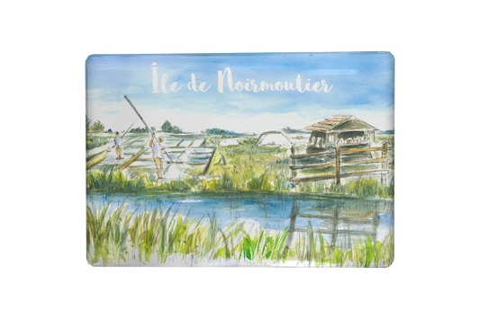 MAGNET NOIRMOUTIER AQUARELLE MARAIS