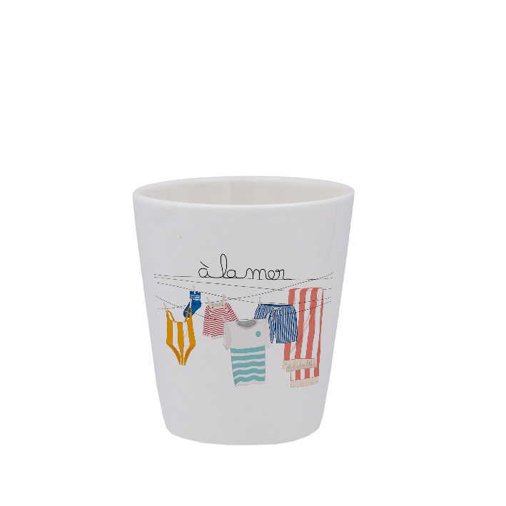 TASSE ESPRESSO BLANCHE S/ANSE-TRILINGE