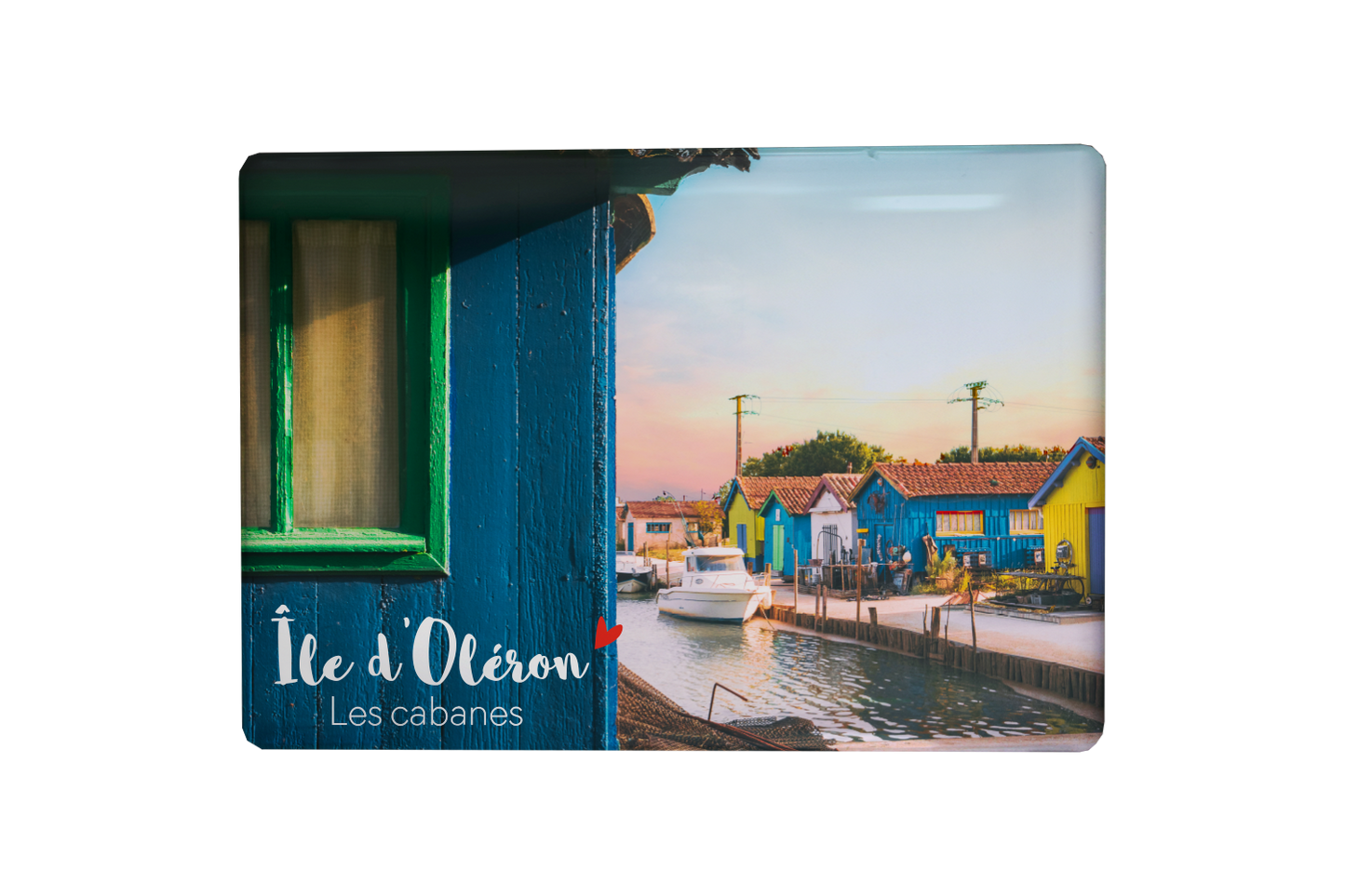 MAGNET OLERON PHOTO CABANES