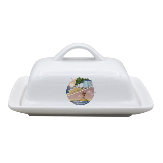 BEURRIER RECTANGLE BLANC-PLAPASS