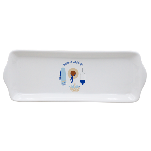 PLAT A CAKE BLANC-RETOUR DE PLAGE LA PETITE EMI