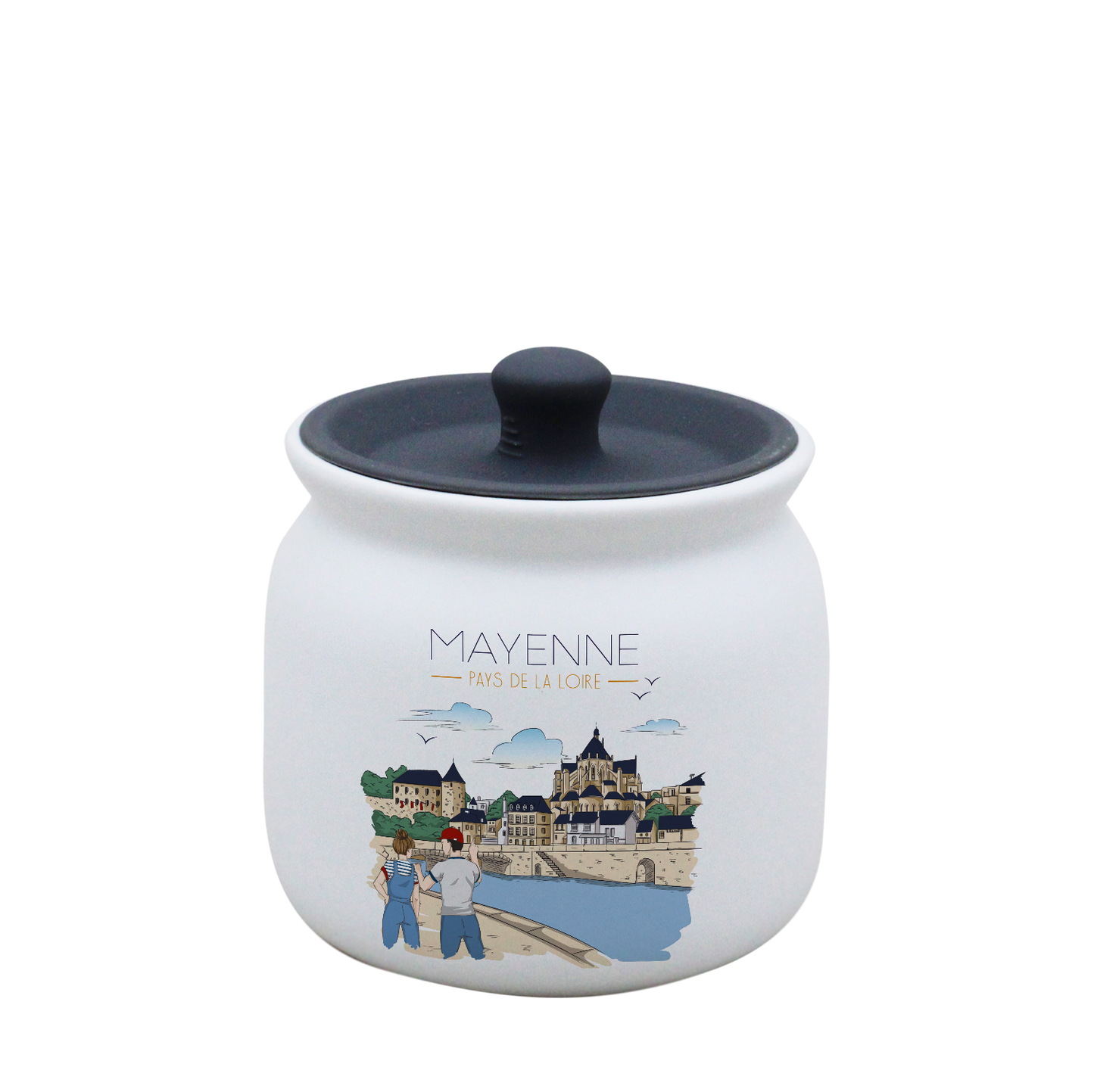 POT BLANC PM COUV. SILICONE GRIS-MAYENU