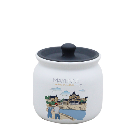POT BLANC PM COUV. SILICONE GRIS-MAYENU