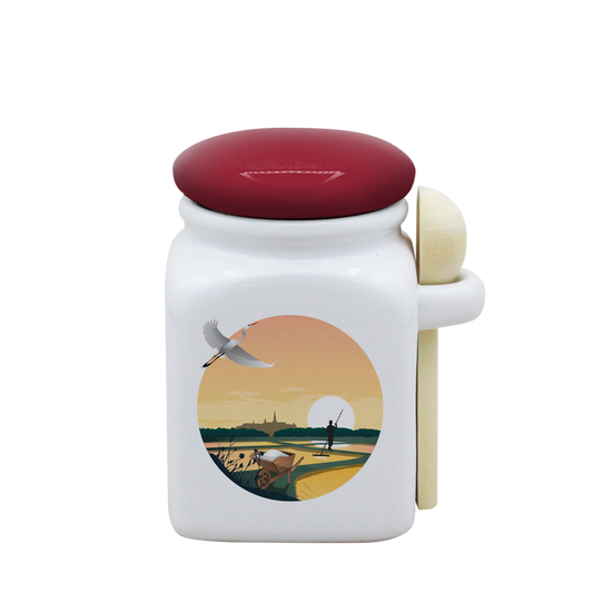 POT BLANC PM COUV. ROUGE+CUIL. BOIS-MARHERON