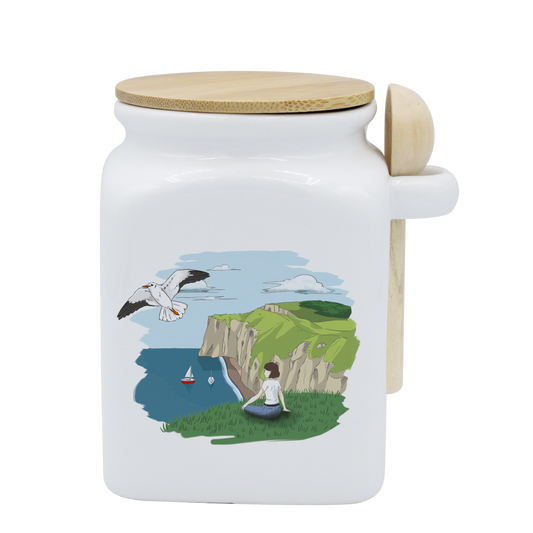 POT BLANC MM COUV. BAMBOO+CUIL. BOIS-FALEFIL