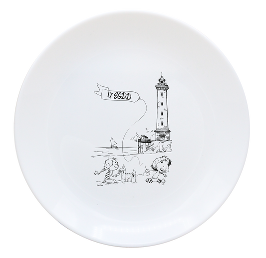 ASSIETTE DESSERT 19cm LUMINARC-DESSIN VERTICAL ST GEORGES DE DIDONNE SPE BO ET BON