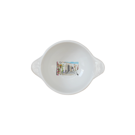 MINI BOL A OREILLES BLANC-RUATL