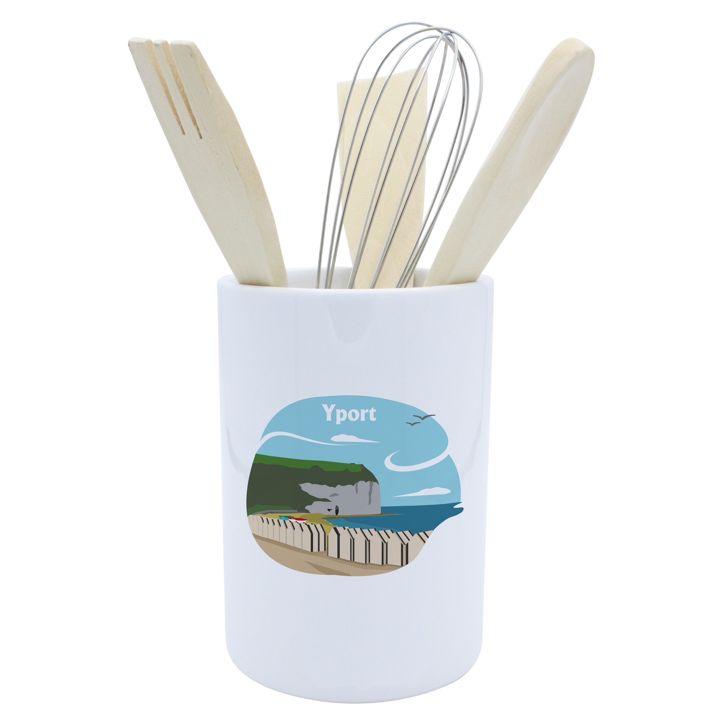 POT A USTENSILES BLANC-FYPORT