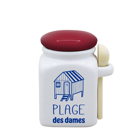 POT BLANC PM COUV. ROUGE+CUIL. BOIS - SPE PETITES CAGNIOTTES CABINE PALGE DES DAMES
