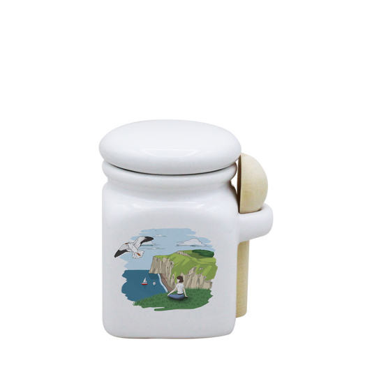 POT BLANC MINI COUV. BLANC+CUIL. BOIS-FALEFIL
