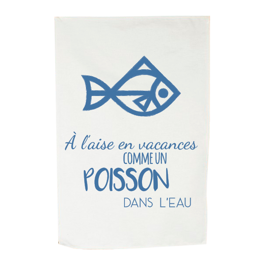 TORCHON A L'AISE BLEU POEMA