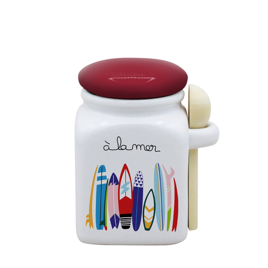 POT BLANC PM COUV. ROUGE+CUIL. BOIS-ALM4