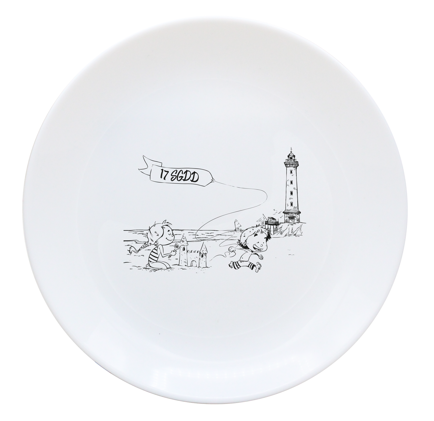 ASSIETTE DESSERT 19cm LUMINARC-DESSIN HORIZONTAL ST GEORGES DE DIDONNE SPE BO ET BON