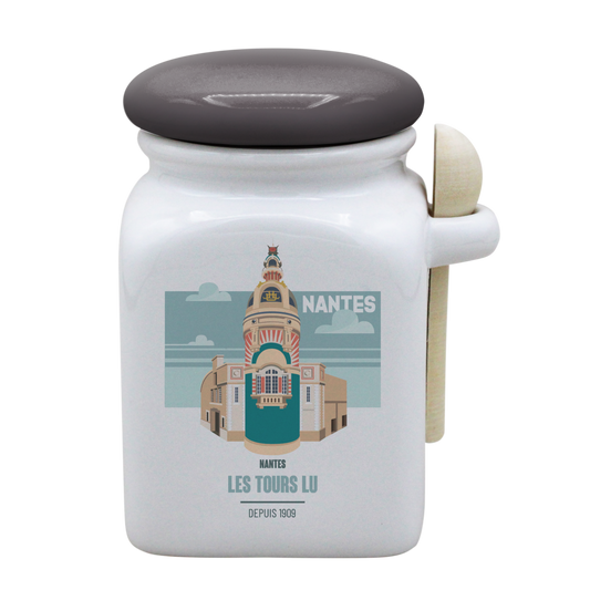 POT BLANC MM COUV. GRIS +CUIL. BOIS-NTETOUR
