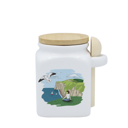 POT BLANC PM COUV. BAMBOO+CUIL. BOIS-FALEFIL