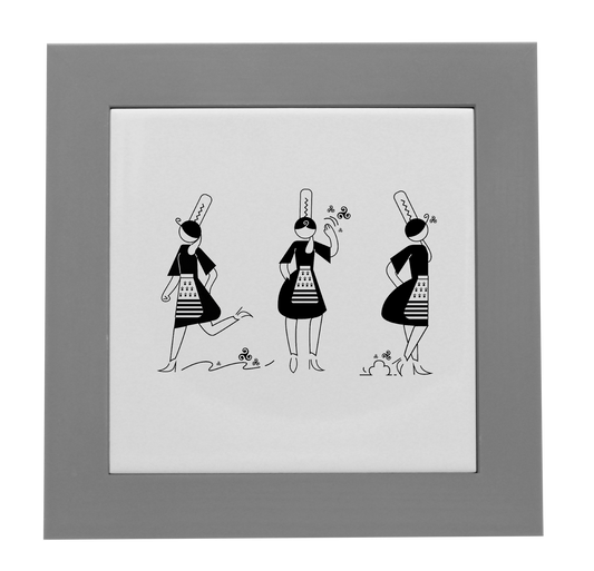 ENTOURAGE BOIS GRIS-CARREAU FAIENCE 15x15 NU - ARMELLE BIGOUDENE 3 PICTOS