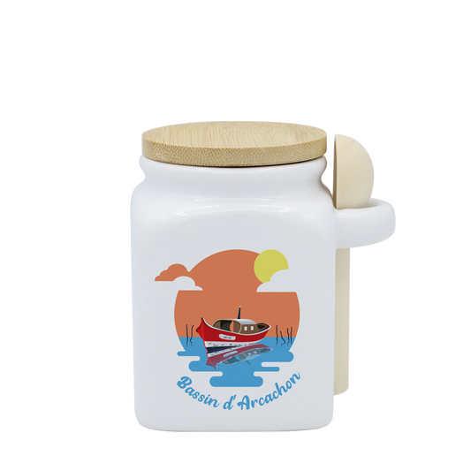 POT BLANC PM COUV. BAMBOO+CUIL. BOIS-BASSINPI