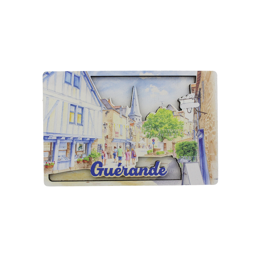 MAGNET GUERANDE RUE AQUARELLE