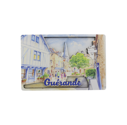 MAGNET GUERANDE RUE AQUARELLE
