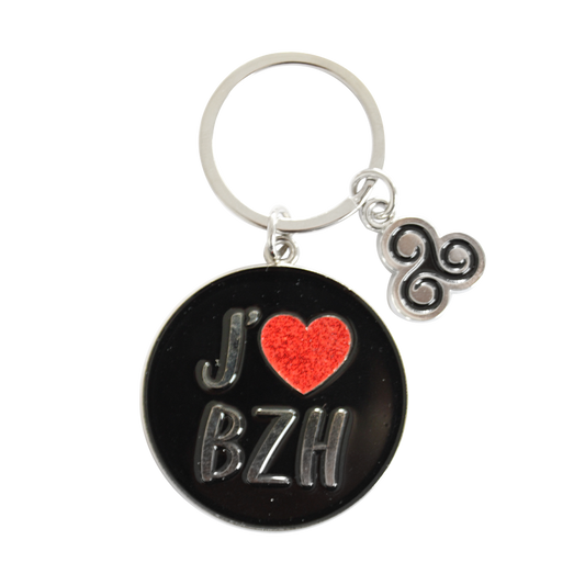 Porte clés J'<3 BZH