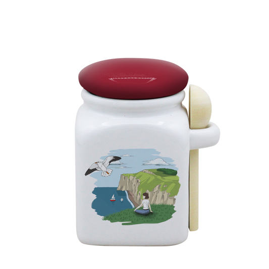 POT BLANC PM COUV. ROUGE+CUIL. BOIS-FALEFIL