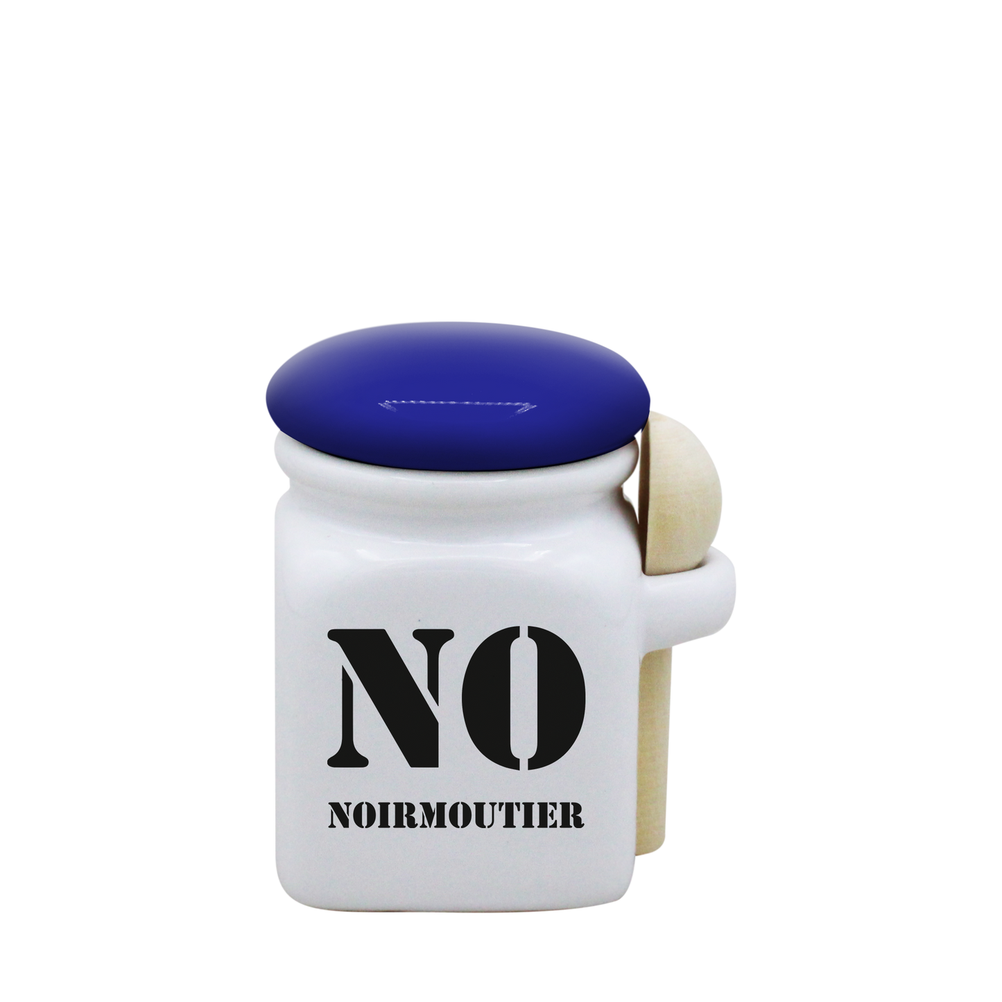 POT BLANC MINI COUV. BLEU+CUIL. BOIS-NOIRNO