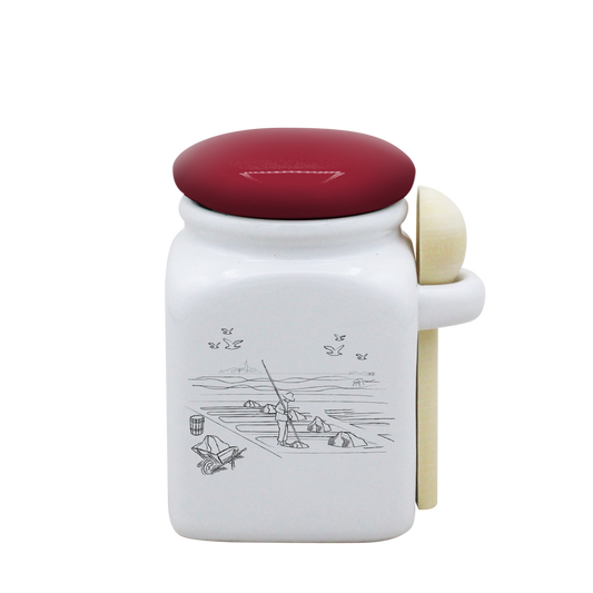 POT BLANC PM COUV. ROUGE+CUIL. BOIS-MASALB