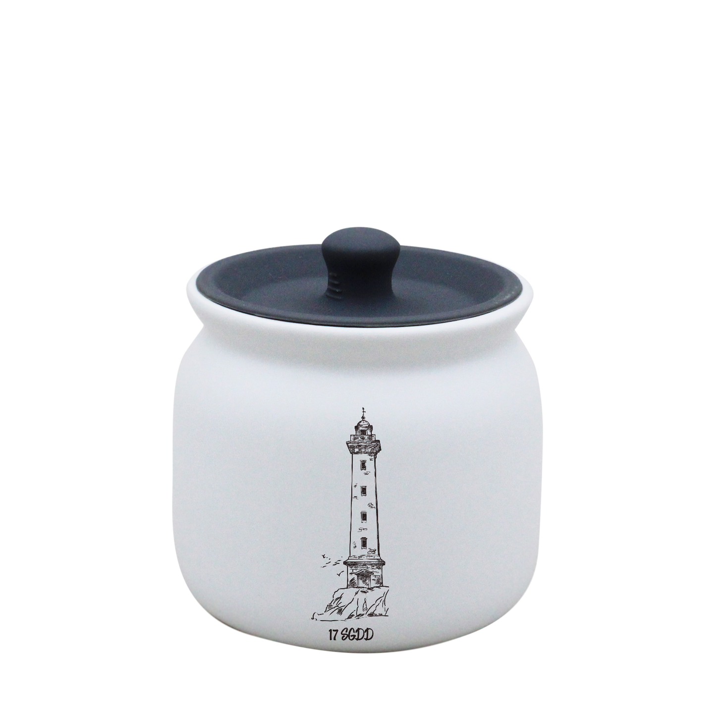 POT BLANC PM COUV. SILICONE GRIS - PHARE SPE BO ET BON
