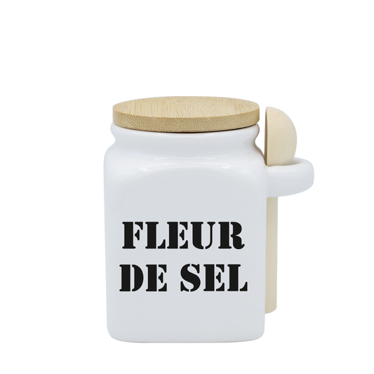 POT BLANC PM COUV. BAMBOO+CUIL. BOIS-FLSEL