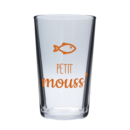 VERRE A BIERRE 50cl ARC - PETIT MOUSS' ORANGE