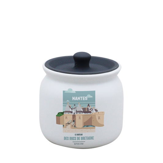 POT BLANC PM COUV. SILICONE GRIS-NTECHATO
