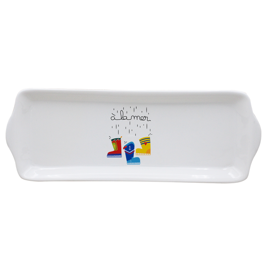 PLAT A CAKE BLANC-A LA MER BOTTES