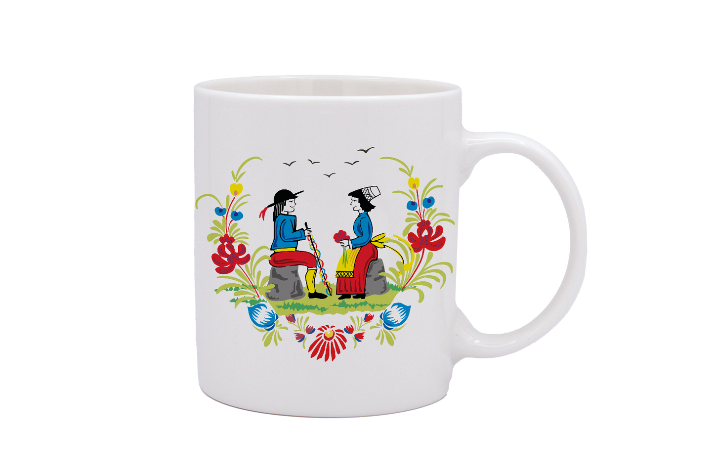 MUG DROIT BLANC-RETRO