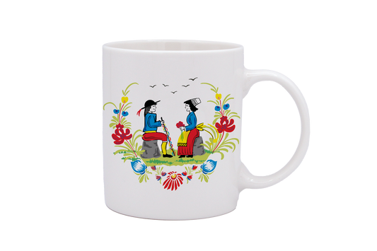 MUG DROIT BLANC-RETRO