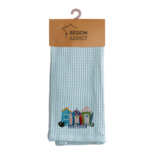 TORCHON NID D'ABEILLE CABINES LA BAULE