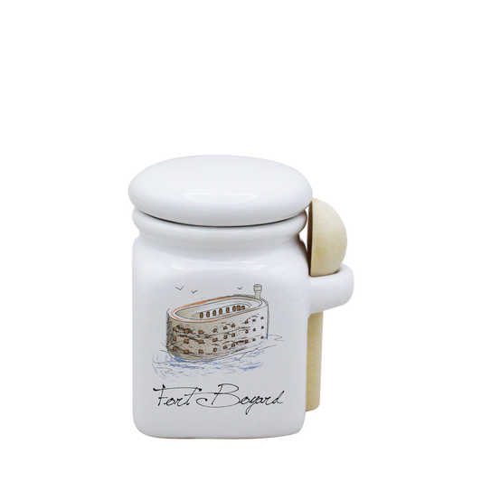 POT BLANC MINI COUV. BLANC+CUIL. BOIS-FOBOYD