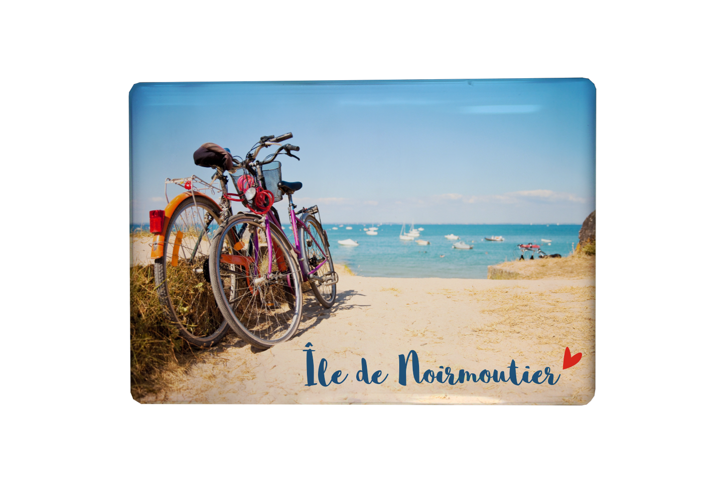 MAGNET NOIRMOUTIER PHOTO VELO PLAGE