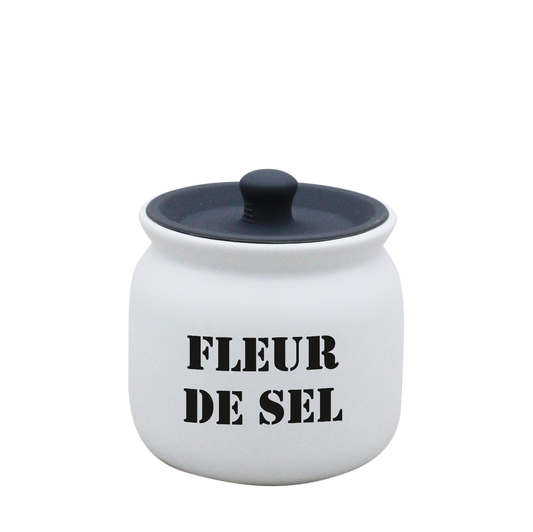 POT BLANC PM COUV. SILICONE GRIS-FLSEL