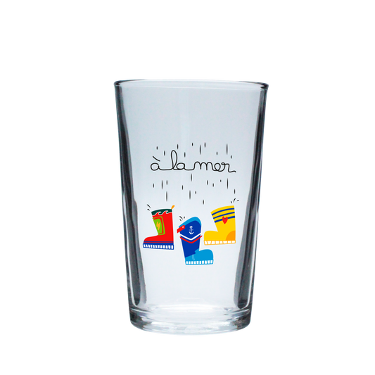 VERRE PM 33cl DURALEX-A LA MER BOTTES